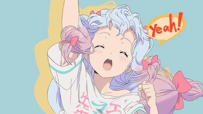像素仙武阁首页横幅，湖蓝与淡黄格纹构成的漫画索引界面